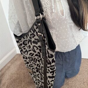 Nine West Leopard Print Shoulder Bag